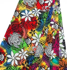 Pareo Iyara de Rayón con Estampado Floral Simple, Estilo Boho, Tejido para Verano, Corte Regular, Morado, Verde, Blanco, Transpirable para Exteriores - Product Image 1