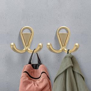 Crochets muraux industriels en métal robuste à double patte pour rangement de garage et chambre - Product Image 1