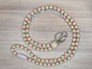 Bohemian Style Embroidery Beaded <b>Lanyard</b> <b>for</b> Badge Holder and <b>Keys</b> - Product Image 2