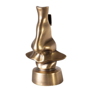 Support à lunettes moderne fait main en forme de visage abstrait, présentoir de table en aluminium pour bureau et décoration intérieure - Product Image 5