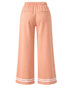 Peach Wide Leg Pants Women Casual High Waist <b>Drawstring</b> <b>Trousers</b> Loose Fit Straight Pants Comfortable Lounge Wear Fashion - Product Image 5