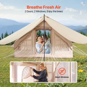 Carpa Inflable para 3-5 Personas, Fácil de Instalar, con Toldo Oxford 300D, para las 4 Estaciones, con Bomba Manual, Poste de TPU Resistente - Product Image 5