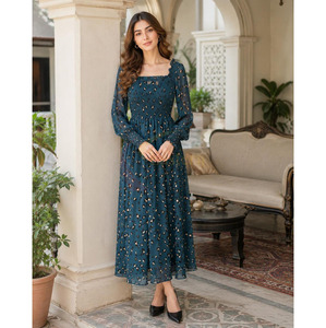 Nuevo Vestido Boho de Moda, Elegante Vestido de Playa para Mujer, Cuello en V, Estampado Informal, Maxi Bohemio - Product Image 5
