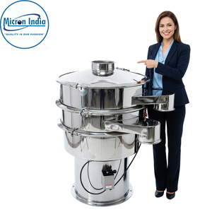 Máquina Cribadora Vibratoria Digital Automática de Alta Resistencia Micron India, Diseño de Acero Inoxidable, PLC, 110V, para Cribado de Polvo y Papel - Product Image 5