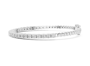กำไลข้อมือเพชรแล็บทรงบริลเลียนต์ชุบทอง 14K 18K น้ำหนัก 1.95 กะรัต เครื่องประดับหรูหราสำหรับทุกเพศ เหมาะสำหรับเป็นของขวัญหมั้นและงานแต่งงาน ได้รับการรับรองจาก IGI - Product Image 4