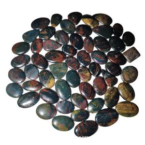 Pierres précieuses en vrac optiques à changement de couleur, cabochons de hématite synthétique faits à la main pour la fabrication de bijoux, remplis de fractures, 20-45mm, vente en gros - Product Image 2