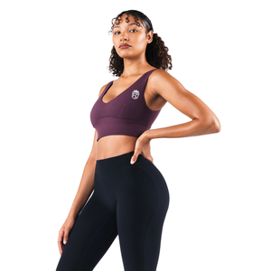 เสื้อชั้นในกีฬาไร้ตะเข็บสำหรับผู้หญิง คัพ C D ทรงวีลึก รองรับสูง เหมาะสำหรับโยคะ ฟิตเนส ออกกำลังกาย ยืดหยุ่น กระชับรูปร่าง สวมใส่สบาย เสื้อออกกำลังกาย - Product Image 5