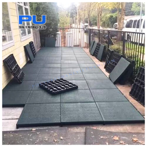 แผ่นยางสี่เหลี่ยมกันลื่น SBR ย้อมสีหรือ EPDM พื้นยิม - Product Image 5