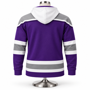 Fashionable Ice Hockey <b>Hoodie</b> With Gradient Color Graphics Contrast <b>Stitching</b> And Distinctive Designs For Hockey Enthusiasts - Product Image 2