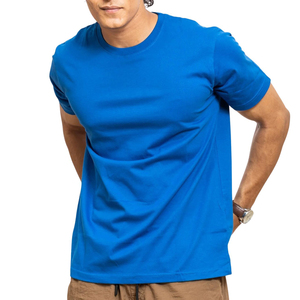 T-shirt homme dernière collection, couleur unie, coupe classique, 100% coton, haute qualité, manches courtes, décontracté, non tissé. - Product Image 1