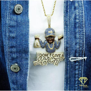 Colgante de Moissanita Personalizado con Diseño de Personaje y Bolsa de Dinero, de Plata de Ley 925, Totalmente Engastado, Estilo Hip Hop - Product Image 1