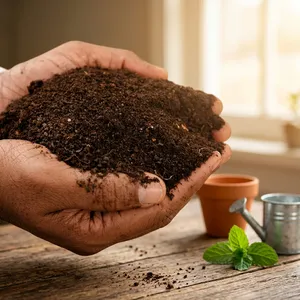 Poudre de gâteau de neem 100 % pure, engrais organique à base de graines de neem pour l'agriculture, l'horticulture, l'agriculture biologique et l'amélioration des sols, Inde - Product Image 2