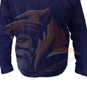 Premium Quality Men <b>Denim</b> <b>Jackets</b> with Button Closure Stylish Design Regular Sleeve Comfortable Men's <b>Denim</b> <b>Jackets</b> - Product Image 6