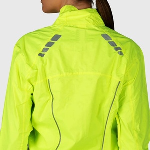 Chaqueta Cortavientos Impermeable para Mujer PIHA SPORTS, Costuras Selladas Transpirables, Detalles Reflectantes, Mangas Desmontables para Ciclismo y Running - Product Image 4