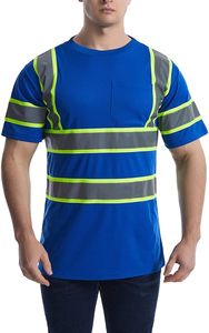 เสื้อเชิ้ตทำงานแขนยาวสะท้อนแสงสองสีขายดี มองเห็นได้ชัดเจน ผลิตจากโพลีเอสเตอร์ 100% เสื้อเซฟตี้แบบสะท้อนแสง - Product Image 5