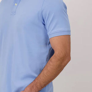 Camiseta Polo para Hombre de Color Sólido Cómoda de Secado Rápido MOQ Bajo Camiseta Polo 100% Algodón para Hombre - Product Image 5