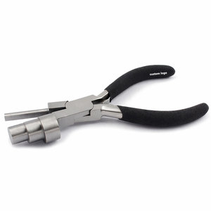 Alicate de 3 pasos para conformar mandriles de 160 mm, herramienta profesional de acero inoxidable para hacer joyas, con punta redonda para hacer bucles. - Product Image 3