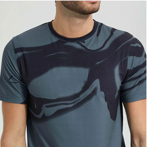 เสื้อยืดกีฬาผู้ชายพรีเมียมแบบซับลิเมชั่น - ออกแบบเองได้และพิมพ์ชื่อทีม 100% โพลีเอสเตอร์ แห้งเร็ว เป็นมิตรกับสิ่งแวดล้อม ระบายอากาศได้ดี - Product Image 5