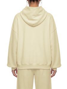 Sweat à capuche unisexe ample et brodé en coton épais, écologique et respirant, style gaufré |   Streetwear à Marque Privée OEM - Product Image 4