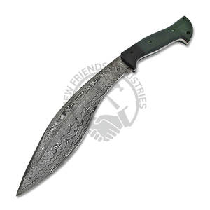 Nouvelle édition personnalisable de couteau de survie en acier Damas de 15 pouces avec manche en bois Micarta, meilleur couteau de camping, de chasse et de plein air - Product Image 1