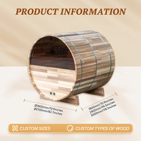 Envío DDP a Singapur con IVA incluido: Sauna de barril de cedro rojo al por mayor |   ETL CE |   Solución Integral para Compradores B2B