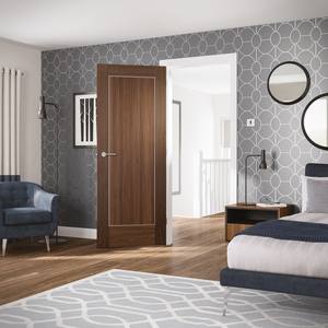 Puerta Principal Personalizada para Casa o Taller, Puerta de Madera MDF Lisa, Retención de Color Perfecta, Material de PVC Impermeable - Product Image 3