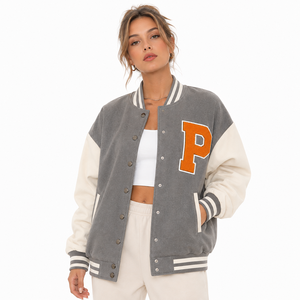 Chaquetas Varsity Personalizadas DCY para Mujer con Bordado, Chaquetas de Béisbol Letterman al por Mayor, Resistentes al Viento y Ecológicas - Product Image 6