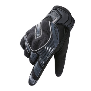 Gants de moto vintage en cuir véritable pour hommes et femmes, rétro, respirants, pour motocross, course et usage urbain - Product Image 3