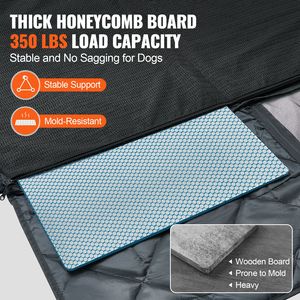 Housse de siège auto pour chien avec fond rigide 53"x24.8" en tissu Oxford, extension de siège arrière pour chiens, hamac pour chien - Product Image 3