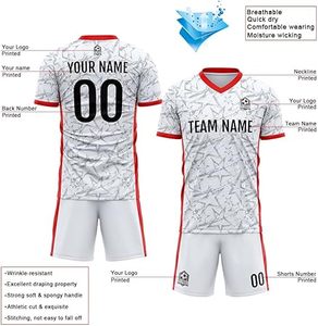Uniforme de Fútbol de Último Diseño 100% Poliéster, Nuevo Estilo, Personalizado para Adultos, Color Personalizado, Secado Rápido, Logotipo Personalizado, Sin Mangas, Unisex - Product Image 3