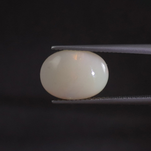 Opale naturelle blanche, pierre précieuse en vrac, 4,35 carats, taille ovale 13,5x10mm, certifiée IGI, taillée à la main, cirée/huileée, bonne qualité, vente en gros - Product Image 3