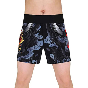 Shorts de combat MMA unisexes personnalisés Muay Thai Kickboxing Boxe Grappling BJJ No Gi/Custom Gi Spandex/Nylon Respirant Coupe Ample - Product Image 6