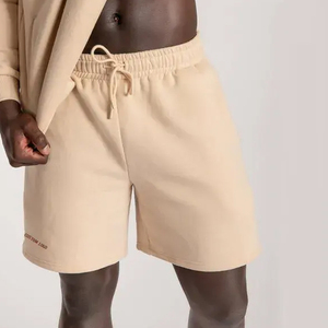 Pantalones Cortos Bermuda de Algodón de Color Sólido para Hombre, Cintura Elástica, Corte Medio, Lisos, Deportivos - Product Image 3