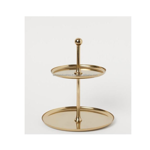 Azora Industries Support à gâteaux en métal de forme ronde pour mariages et événements Support en métal couleur or de grande taille au design merveilleux en Inde - Product Image 1