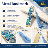 Marque-pages créatifs en métal avec pendentif en alliage, imprimés numériquement, colorés et exquis, pour étudiants, promotionnels