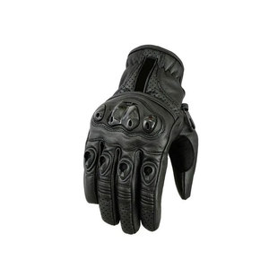 Guantes de carreras de cuero de dedo completo, antideslizantes, con cierre de velcro, unisex, para motociclismo al aire libre, en venta. - Product Image 3