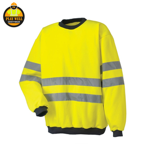 Sweat-shirts de sécurité en coton personnalisables, réfléchissants, à manches longues, haute visibilité, imperméables - Product Image 2