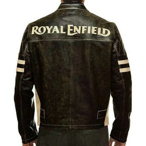 เสื้อแจ็คเก็ตมอเตอร์ไซค์คาเฟ่เรเซอร์สีดำ Royal Enfield - Product Image 2