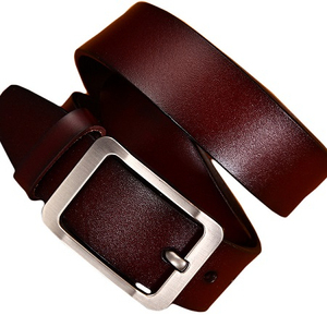 Cinturones de Cuero Genuino con Hebilla de Aleación, Casuales, Personalizados, Más Vendidos, en Diferentes Tamaños, con Logotipo Personalizado e Impresión de Alta Calidad - Product Image 1