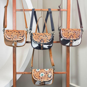 Sacs à main en cuir repoussé à la main sacs à main de créateur en cuir de vachette véritable de luxe pour dames sac à bandoulière de haute qualité pour femmes - Product Image 5