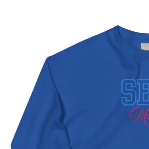 Sweat-shirt unisexe brodé « Mom » en molleton doux, col rond, gris chiné bleu roi, style décontracté et confortable pour le quotidien - Product Image 5