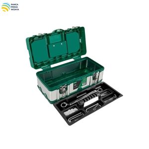 High Quality 20 Inch Stainless Steel <b>Tool</b> <b>Box</b> with ABS Body Portable <b>Mechanic</b> Toolbox with Removable Tray for Hand <b>Tools</b> - Product Image 3