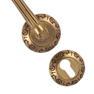 มือจับประตูทองเหลืองดีไซน์ซีเรียส |   อุปกรณ์ตกแต่งประตูโค้งหรูหราทันสมัยสำหรับโรงแรมและประตูภายใน - Product Image 2