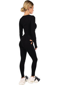 Nuevo Conjunto Deportivo para Mujer, Top Deportivo Cruzado, Leggings de Yoga, Conjuntos de Gimnasio, Color Sólido, Logotipo Personalizado - Product Image 6