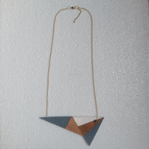 Accesorios de joyería hechos a mano mejor calidad resina Lucite latón Metal indio Collar para damas niñas cuerda clásica cuentas joyería - Product Image 2