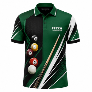 เสื้อโปโลสำหรับการแข่งขันบิลเลียด เสื้อคลับบิลเลียดสำหรับผู้ชาย เสื้อทีมสนุกเกอร์ลำลอง เสื้อฟุตบอลสำหรับทีมแข่งขัน - Product Image 2