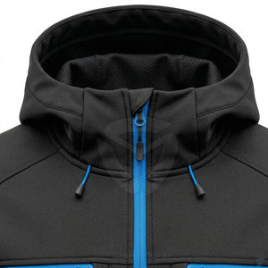 Veste d'hiver softshell premium pour homme, couche extérieure extensible et résistante avec poches sécurisées pour les activités de plein air - Product Image 6