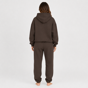 Conjunto Deportivo de Invierno para Mujer, con Capucha, Lavado Ácido, Tela Ligera 100% Algodón, Diseño Moderno - Product Image 4