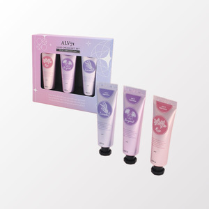 Sets de regalo de crema de manos ALV, set de regalo de 3 piezas de crema de manos y pies, hecho en Corea, hidrata la superficie de la piel. - Product Image 2
