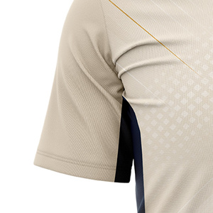 Unisex Round-Neck Soccer Jersey Short Sleeve Sublimated Print Moisture Wicking Lightweight 100% Polyester Geometric Design Front - Product Image 4